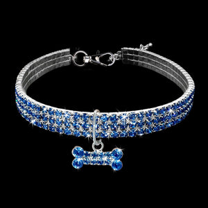 Bling Rhinestone Dog Collar – Crystal Collar for Small & Medium Dogs or Cats
