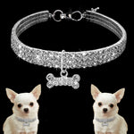 Bling Rhinestone Dog Collar – Crystal Collar for Small & Medium Dogs or Cats
