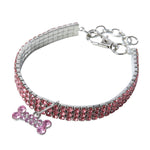 Bling Rhinestone Dog Collar – Crystal Collar for Small & Medium Dogs or Cats